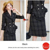 Winter 2022 Women's Suit Skirt Two-piece High-quality Double-breasted Ladies Jacket Business Wear Casual High Waist Skirt
