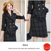 Winter 2023 Women's Suit Skirt Two-piece High-quality Double-breasted Ladies Jacket Business Wear Casual High Waist Skirt