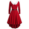 Winter Christmas Swing Dress Women Party Costume Dresses Xmas Red Clothing Xmas Vestidos Femme Evening Party Clothes Navidad