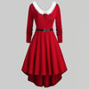 Winter Christmas Swing Dress Women Party Costume Dresses Xmas Red Clothing Xmas Vestidos Femme Evening Party Clothes Navidad