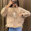 Winter Coat Short Down Jacket Women Parkas Loose Solid Coat Light Slim Streetwear Jacket Female Chic Outerwear