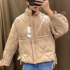 Winter Coat Short Down Jacket Women Parkas Loose Solid Coat Light Slim Streetwear Jacket Female Chic Outerwear