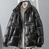 Winter Down Coat Women Casual Thick Padded Jacket Korean Solid Outerwear Female Loose Warm Parka Green Coat With Pocket