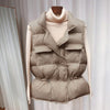 Winter Down Vest Women Short Vest Windbreaker Lightweight Coat Warm Waistcoat Female White Duck Down Coat Sleeveless Jacket