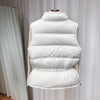 Winter Down Vest Women Short Vest Windbreaker Lightweight Coat Warm Waistcoat Female White Duck Down Coat Sleeveless Jacket