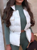 Winter Down Vest Women Short Vest Windbreaker Lightweight Coat Warm Waistcoat Female White Duck Down Coat Sleeveless Jacket