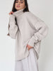 Winter Elegant Turtleneck Cashmere Sweater Women Casual Solid Knitted Pullover Vintage Loose Long Sleeve Jumpers Female Knitwear