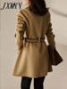Winter High-End Double-Sided Woolen Coat Cashmere Coat Women's High-End Mid-Length Elegant Temperament Wool Coat