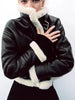Winter Fleece Leather Jacket Women Faux Fur Jacket Streetwear Thick Warm Locomotive Coat Lamb Double-side Moto Outerwear