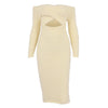 Winter Fuzzy Sweater Midi Dress Elegant Women Off Shoulder Long Sleeve Bodycon Dress Sexy Party Dress Autumn