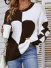 Winter Heart Pattern Pullover Women Casual Loose Knitted Sweater Elegant Long Sleeve Knitwear Female Thicken Warm Jumper
