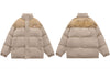 Winter Jacket Men Parkas Streetwear Harajuku Embroidery Patchwork Thicken Warm Padded Bubble Coats Hip Hop Loose Jackets