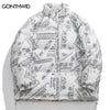 Winter Jacket Men Parkas Streetwear Hip Hop Bandana Paistey Print Thick Warm Padded Coat 2023 Harajuku Casual Outwear