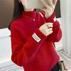 Winter Knit Sweater Women Casual Thick Turtleneck Pullover Korean Solid Knitwear Female Loose Long Sleeve Warm Jumper