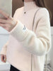 Winter Knit Sweater Women Casual Thick Turtleneck Pullover Korean Solid Knitwear Female Loose Long Sleeve Warm Jumper