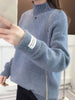 Winter Knit Sweater Women Casual Thick Turtleneck Pullover Korean Solid Knitwear Female Loose Long Sleeve Warm Jumper