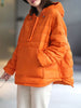 Winter Oversize Hooded Jacket Women Casual Zipper Padded Hoodie Loose Ultralight Thicken Coat Female Solid Outerwear With Pocket