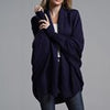 Winter Oversize Sweater Women Batwing Sleeve Knitted Cardigan Casual Loose Vintage Knitwear Female  Solid Long Cardigan