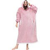Winter Oversized Hoodie Sweatshirt Women Casual Long Fleece Giant Wearable Blanket With Sleeves Loose Flannel TV Blanket Hoody