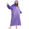 Winter Oversized Hoodie Sweatshirt Women Casual Long Fleece Giant Wearable Blanket With Sleeves Loose Flannel TV Blanket Hoody