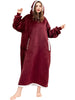 Winter Oversized Hoodie Sweatshirt Women Casual Long Fleece Giant Wearable Blanket With Sleeves Loose Flannel TV Blanket Hoody