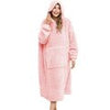 Winter Oversized Hoodie Women Long Warm Sherpa Fleece Sweatshirts Hoodie Wearable Giant TV Blanket with Sleeves Sudadera Mujer