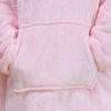 Winter Oversized Hoodies Blanket Women Hooded Sweatshirt Wearable Blanket With Sleeves Sherpa Fleece Pullover Casaco Feminino