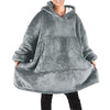 Winter Oversized Hoodies Blanket Women Hooded Sweatshirt Wearable Blanket With Sleeves Sherpa Fleece Pullover Casaco Feminino