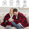 Winter Oversized Hoodies Blanket Women Hooded Sweatshirt Wearable Blanket With Sleeves Sherpa Fleece Pullover Casaco Feminino