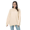 Winter Oversized Sweater Women Knitted Pullover Sweater Ladies O Neck Solid Warm Jumper Long Sleeved Loose Knitwear