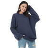 Winter Oversized Sweater Women Knitted Pullover Sweater Ladies O Neck Solid Warm Jumper Long Sleeved Loose Knitwear