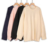 Winter Oversized Sweater Women Knitted Pullover Sweater Ladies O Neck Solid Warm Jumper Long Sleeved Loose Knitwear