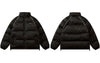 Winter Parkas Jacket Harajuku Solid Color Thicken Warm Bubble Padded Coats Streetwear Men Women Casual Loose Outwear