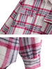 Winter Plaid Coat Flannel Vintage Shirt Women Casual Woolen Jacket Thick Outerwear Female Loose Overshirt With Pockets