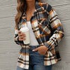 Winter Plaid Flannel Shirt Women Checkered Shirt Outerwear Casual Velvet Jacket Coat Female Long Sleeve Thick Overshirt