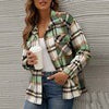 Winter Plaid Flannel Shirt Women Checkered Shirt Outerwear Casual Velvet Jacket Coat Female Long Sleeve Thick Overshirt
