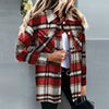 Winter Plaid Flannel Shirt Women Checkered Shirt Outerwear Casual Velvet Jacket Coat Female Long Sleeve Thick Overshirt
