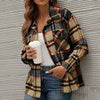 Winter Plaid Flannel Shirt Women Checkered Shirt Outerwear Casual Velvet Jacket Coat Female Long Sleeve Thick Overshirt