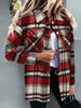 Winter Plaid Flannel Shirt Women Checkered Shirt Outerwear Casual Velvet Jacket Coat Female Long Sleeve Thick Overshirt
