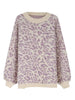 Winter Printed Pullovers Women Leopard Knitted Sweater Thick Oversized Sweater Casual Loose O Neck Knitwear Long Sleeved Jumper
