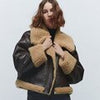 Winter Short Fur Jacket Women Double-sided Wool Coat Casual One Lamb Warm Outerwear Streetwear Zipper Jacket With Pocket