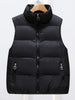 Winter Sleeveless Jacket Women Casual Solid Down Vest Korean Zipper Waistcoat Female Loose Stand Collar Coat With Pocket