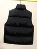 Winter Solid Down Vest Women Casual Thick Sleeveless Jacket Korean Button Waistcoat Stand Collar Warm Vest With Pocket