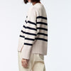 Winter Stripe Sweater Women Loose Pullover Sweater Elegant Warm Knitwear Casual O Neck Women Clothing Pull Femme