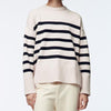 Winter Stripe Sweater Women Loose Pullover Sweater Elegant Warm Knitwear Casual O Neck Women Clothing Pull Femme