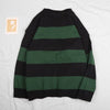 Winter Striped Knitted Sweater Women Oversized Pullover Casual Jumpers Female Streetwear Long Sleeve Sweaters Warm Pull Femme