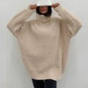 Winter Turtleneck Knit Sweater Women Thick Oversize Pullover Casual Loose Green Knitwear Female Solid Vintage Long Sleeve Jumper