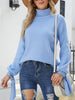 Winter Turtleneck Pullover Women Bow Long Sleeve Knitwear Loose Solid Knitted Sweater Female Casual O-Neck Warm Jumper