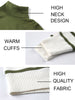 Winter Turtleneck Pullover Women Casual Kintted Stripe Sweater Fall Loose Long Sleeve Jumper Vintage Elegant Knitwear Pull Femme
