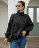 Winter Turtleneck Sweater Women Loose Elegant Warm Knitted Pullovers Solid Knitwear Jumper Tops Sueter Mujer